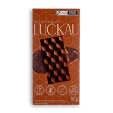 Barra Chocolate Ao Leite - Zero Adição de Açúcares, Lactose e Glúten - Luckau - 75g