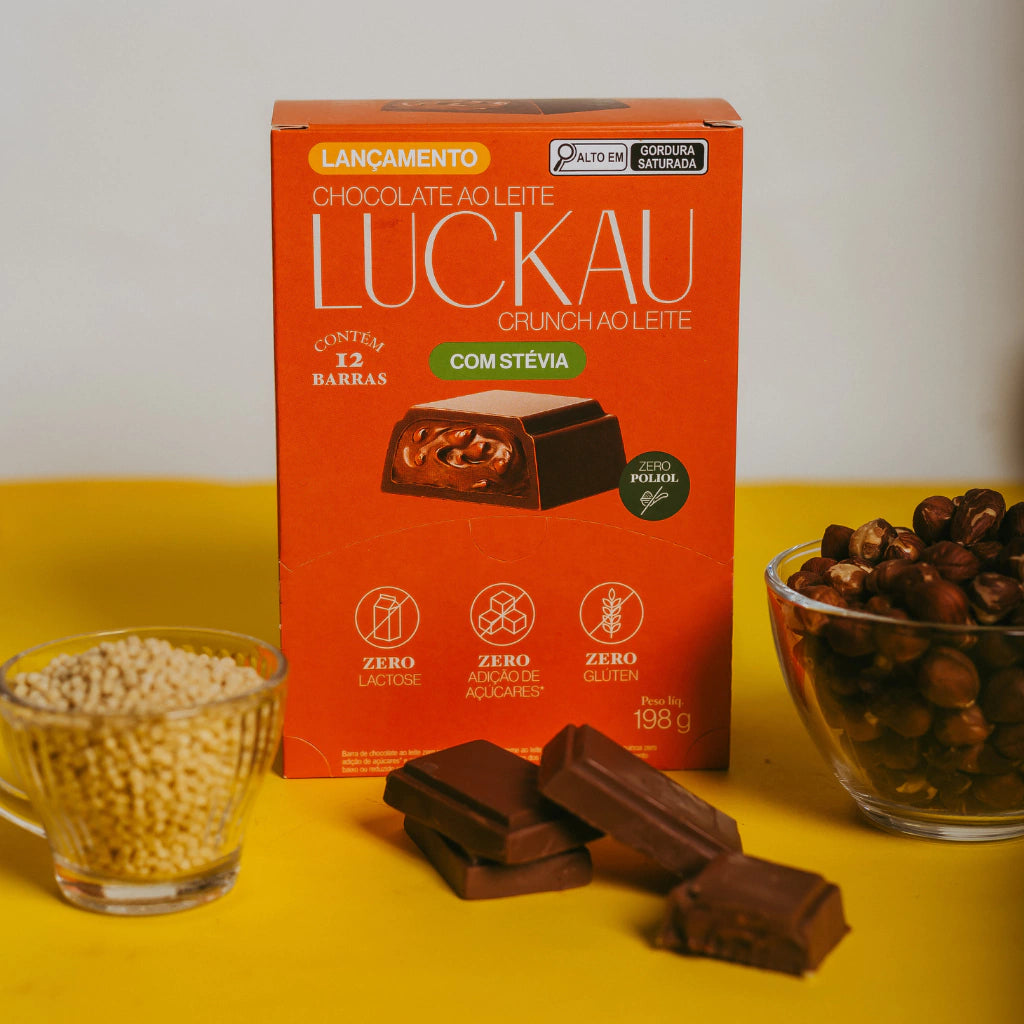Display de Barra Recheada de Chocolate Ao Leite Crunch com Crispies de Quinoa - Zero Poliol, Adição de Açúcares, Lactose - imagem 3
