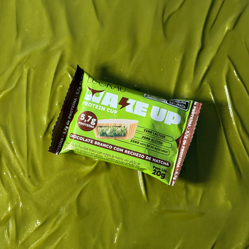 Protein Cup 25% Proteina - Chocolate Branco Proteico Recheado com Matcha Proteico - Zero Glúten, Lactose e Adição de Açú - imagem 3