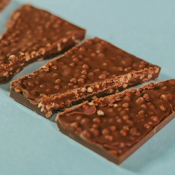 Barra Chocolate Crunch Ao Leite com Crispies de Quinoa - Zero Adição de Açúcares, Lactose e Glúten - 70g - Luckau - imagem 2