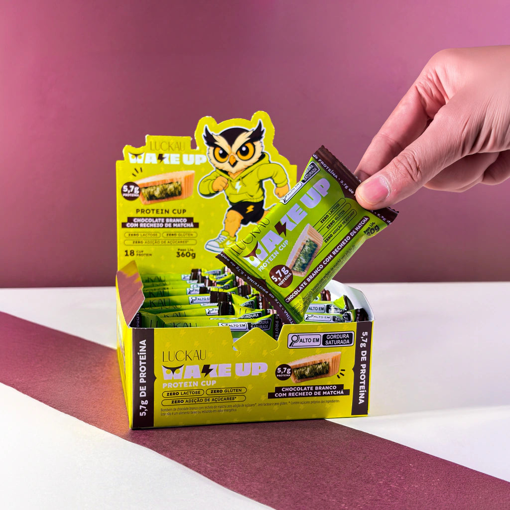 Protein Cup 25% Proteina - Chocolate Branco Proteico Recheado com Matcha Proteico - Zero Glúten, Lactose e Adição de Açú - imagem 5