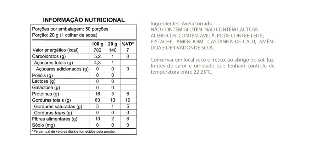 Pasta integral de Avelã – 1,01 kg - imagem 3